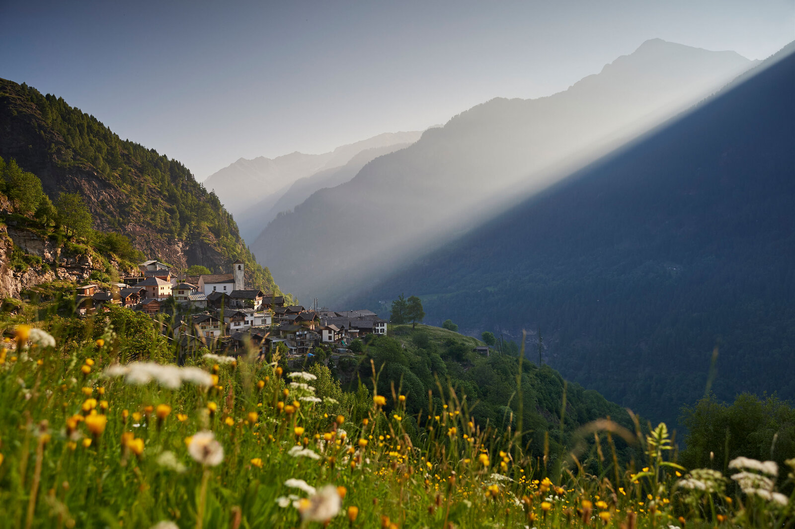  L'Osteria dans le village de montagne Landarenca de la vallée de Calanca. 