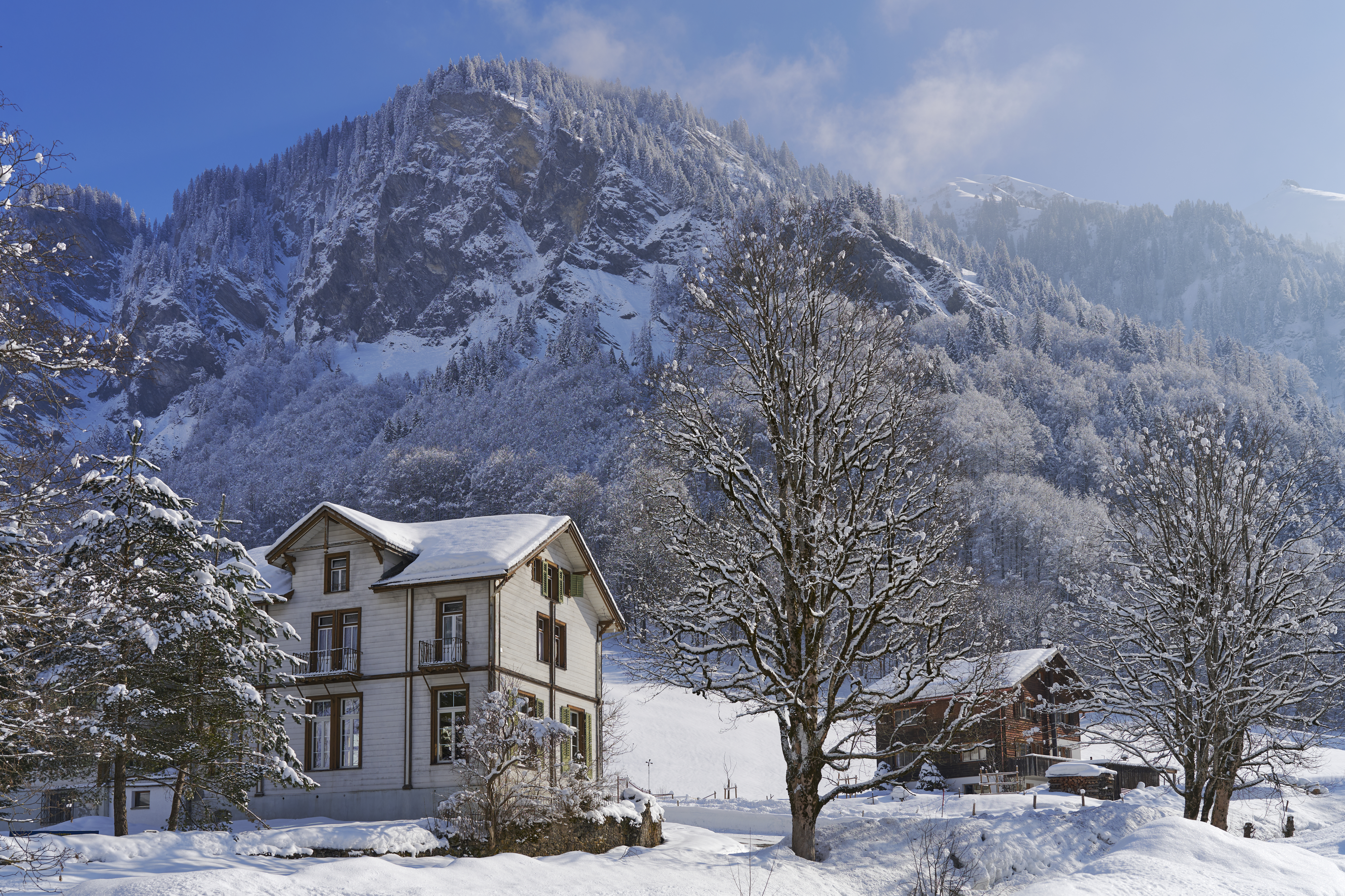  L'hôtel Alpenhof dans la vallée de Weisstannen 